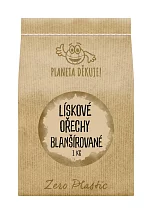 Lískové ořechy blanšírované - Zero plastic Lískové ořechy blanšírované - Zero plastic