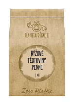 Rýžové těstoviny penne - Zero plastic Rýžové těstoviny penne - Zero plastic