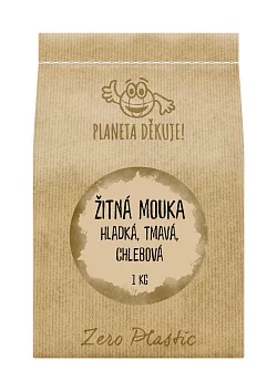 Žitná mouka hladká, tmavá, chlebová 1kg