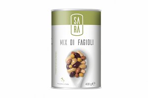 Mix fazolí s cizrnou ve slaném nálevu 400g Mix fazolí s cizrnou ve slaném nálevu 400g