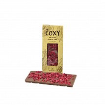 Čoxy mléčná čokoláda s malinami a xylitolem 50g Čoxy mléčná čokoláda s malinami a xylitolem 50g