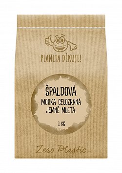 Špaldová mouka celozrnná, jemně mletá