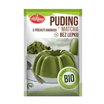 Puding matcha s příchutí ananasu bez lepku BIO 40g