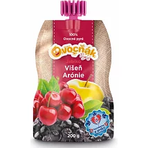 Ovocňák pyré 100% jablko-višeň-arónie 200g