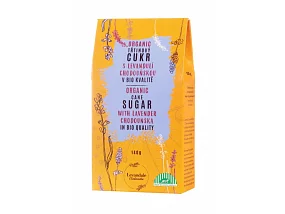 Třtinový cukr zlatý s levandulí BIO 140g Třtinový cukr zlatý s levandulí BIO 140g