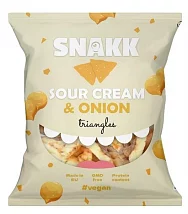 Snakk Trojhránky kyslá smotana a cibuľa 25g Snakk Trojhránky kyslá smotana a cibuľa 25g