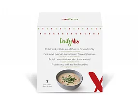 DailyMix Proteínová polievka s rezančekmi z červenej šošovice 252g (7 porcií) DailyMix Proteínová polievka s rezančekmi z červenej šošovice 252g (7 porcií)