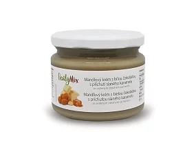 DailyMix Mandľový krém s bielou čokoládou s príchuťou slaného karamelu 300g DailyMix Mandľový krém s bielou čokoládou s príchuťou slaného karamelu 300g