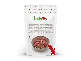 DailyMix Proteínová granola s čokoládou a malinami 350g (7 porcií) DailyMix Proteínová granola s čokoládou a malinami 350g (7 porcií)