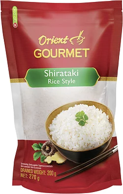 Orient Gourmet Shirataki v tvare ryže v náleve 270 g