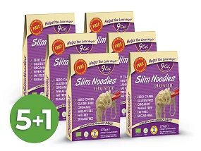 Výhodný balíček konjakových thajských rezancov Slim Pasta v náleve 5+1 zadarmo