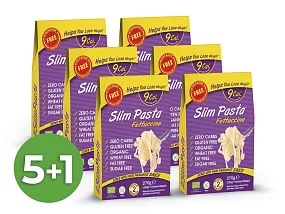Výhodný balíček konjakových fettuccine Slim Pasta v náleve 5+1 zadarmo Výhodný balíček konjakových fettuccine Slim Pasta v náleve 5+1 zadarmo