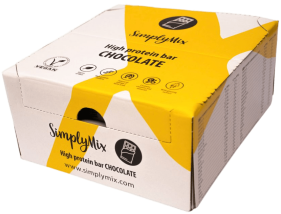 SimplyMix tyčinky čokoláda s malinou 12x50g SimplyMix tyčinky čokoláda s malinou 12x50g