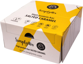 SimplyMix tyčinky slaný karamel 12x50g SimplyMix tyčinky slaný karamel 12x50g