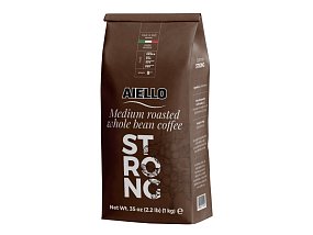 Káva Aiello Strong Whole Bean 1 kg, zrnková Káva Aiello Strong Whole Bean 1 kg, zrnková