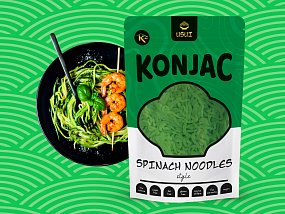 USUI Konjakové rezance so špenátom v náleve 270 g USUI Konjakové rezance so špenátom v náleve 270 g