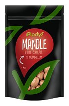 iPlody Mandle v bielej čokoláde s karamelom iPlody Mandle v bielej čokoláde s karamelom