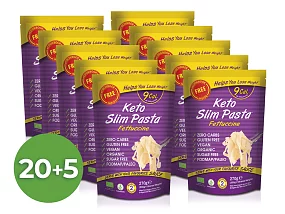 Výhodný balíček konjakových fettuccine Slim Pasta v náleve 20+5 zadarmo