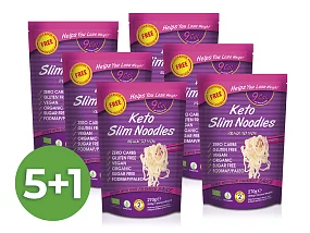 Výhodný balíček konjakových rezancov Slim Pasta v náleve 5+1 zadarmo