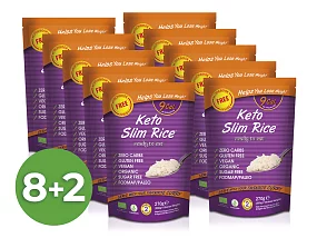 Výhodný balíček konjakovej ryže Slim Pasta v náleve 8+2 zadarmo