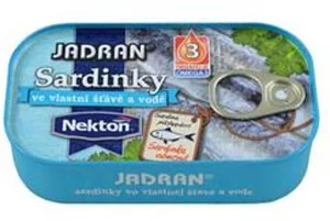 Nektón Sardinky vo vlastnej štáve a vode JADRAN EO 125 g