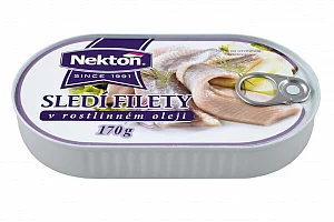 Nektón Sledí filety v rastlinnom oleji 170 g