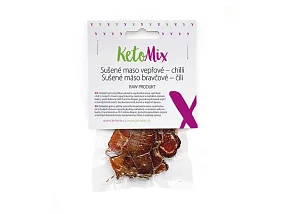 KetoMix Sušené mäso bravčové - chilli 25 g