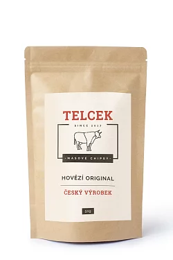 Telcek Hovädzie Chipsy sladká paprika 50 g