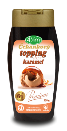 4Slim Čakankový topping slaný karamel 330g